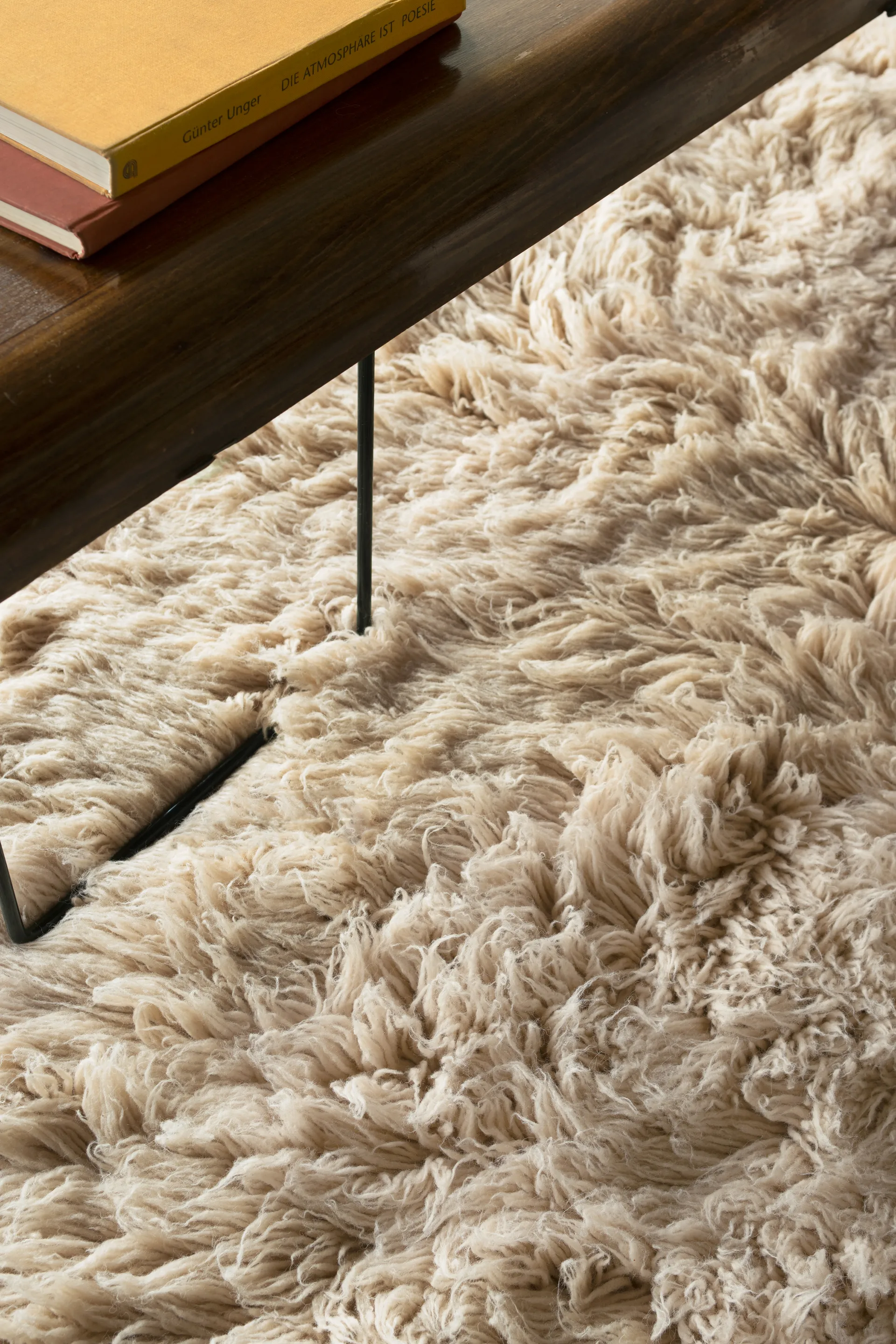 Shaggy rug 180x270 cm, Oatmeal Layered