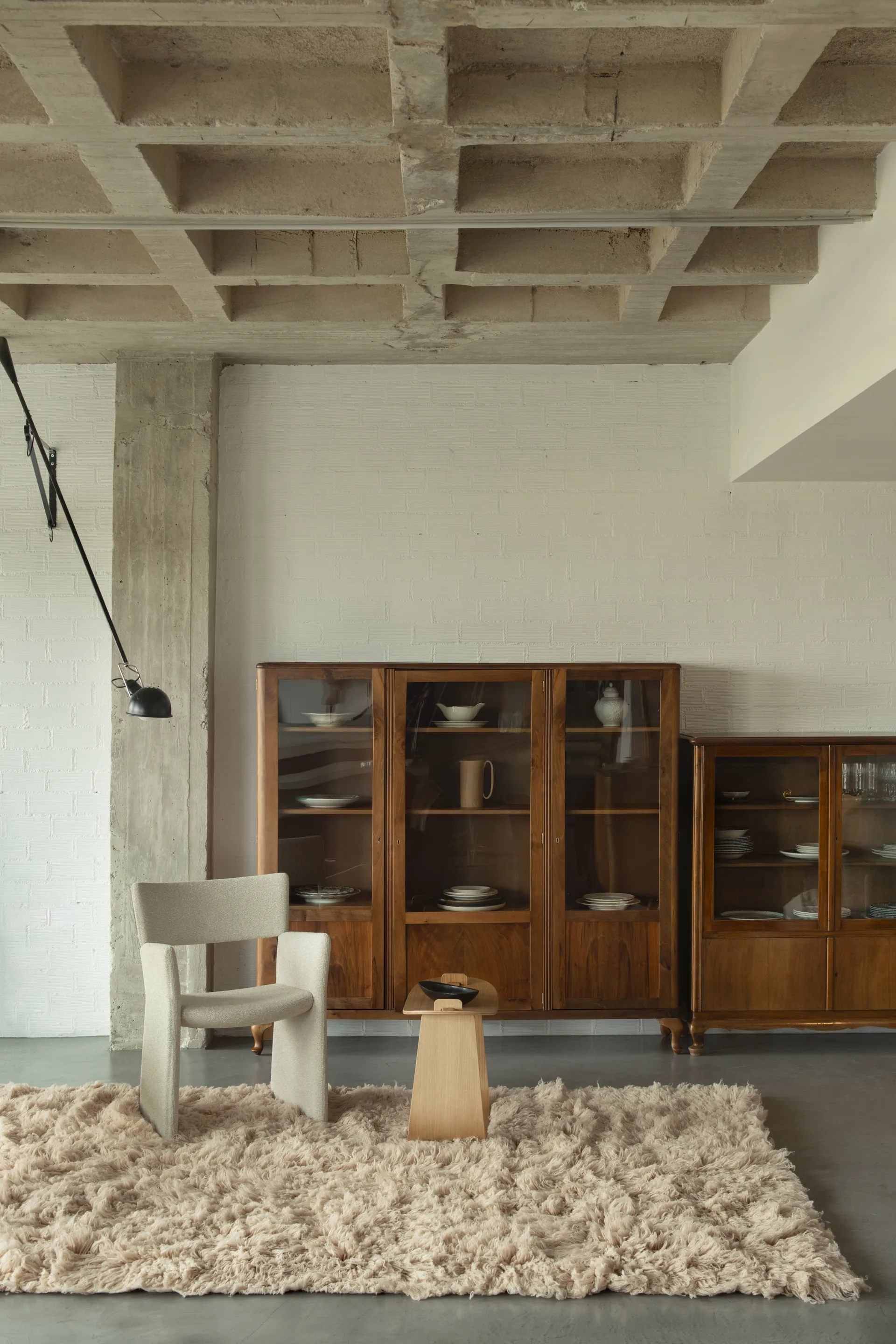 Shaggy rug 180x270 cm, Oatmeal Layered