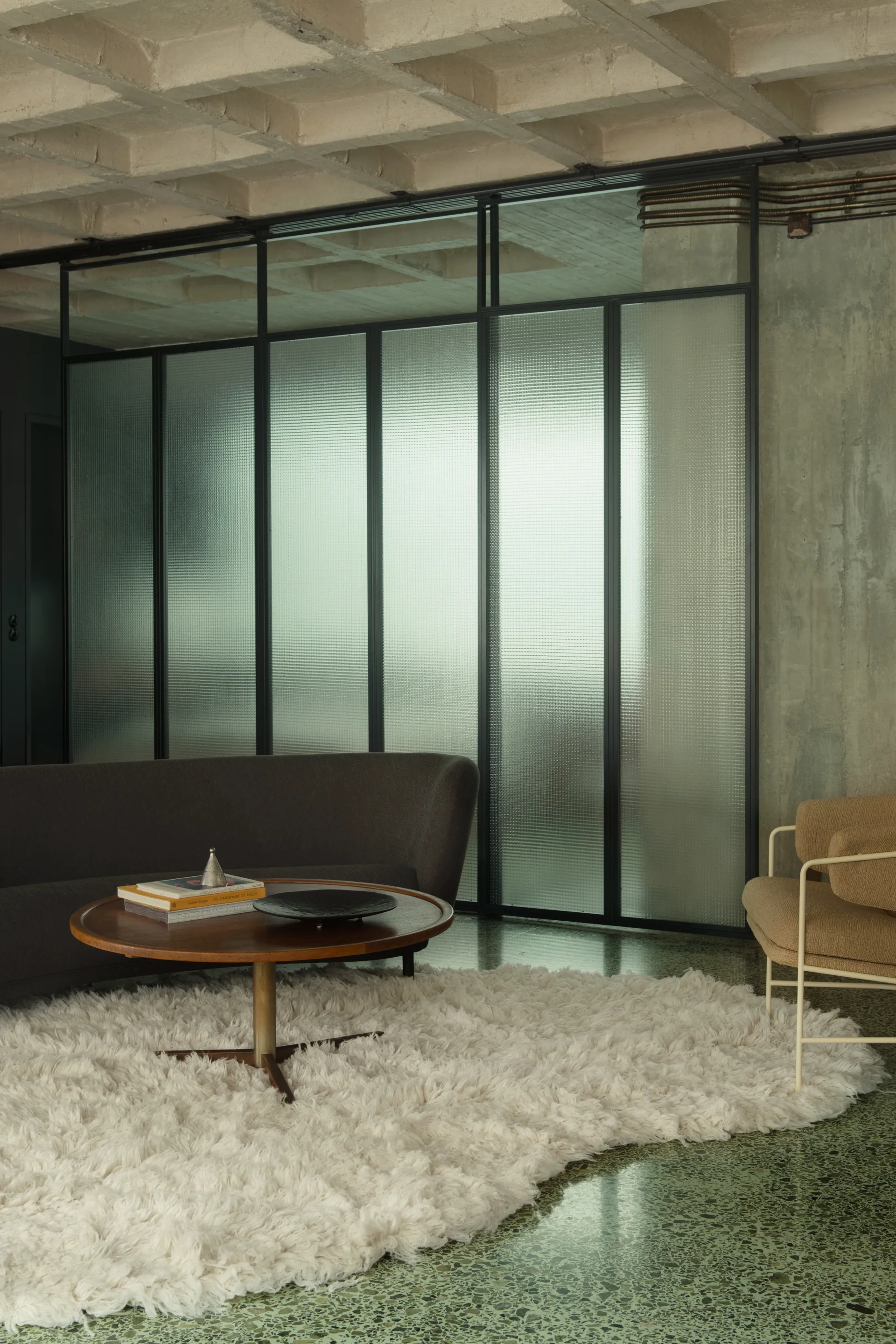 Shaggy rug 180x270 cm, Off White Layered