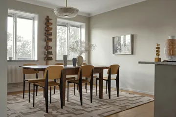 Stig Lindberg Gunnel wool carpet - Walnut brown. 180x270 cm - Layered