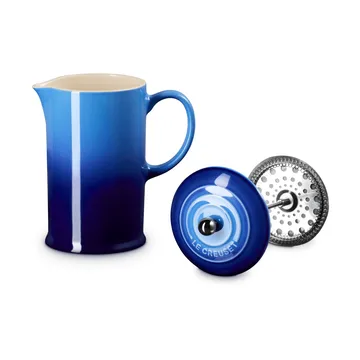 Le Creuset coffee press pot - Azure, 1 L - Le Creuset