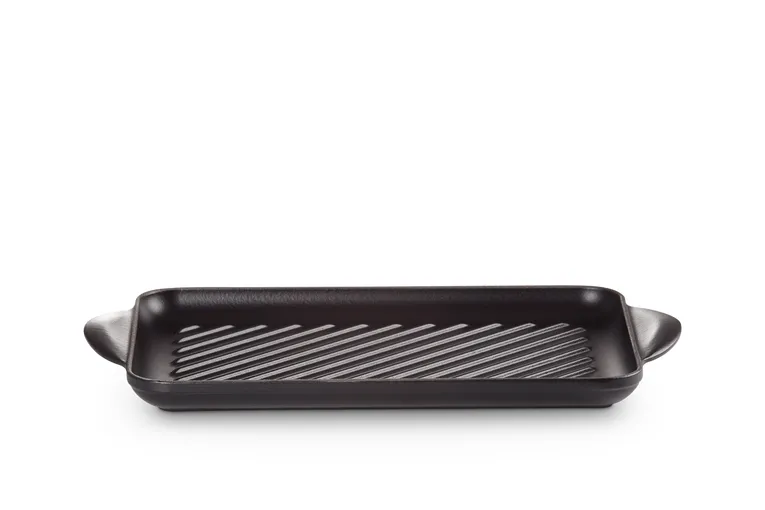 Rectangular grill plate 32 cm, Matte black Le Creuset
