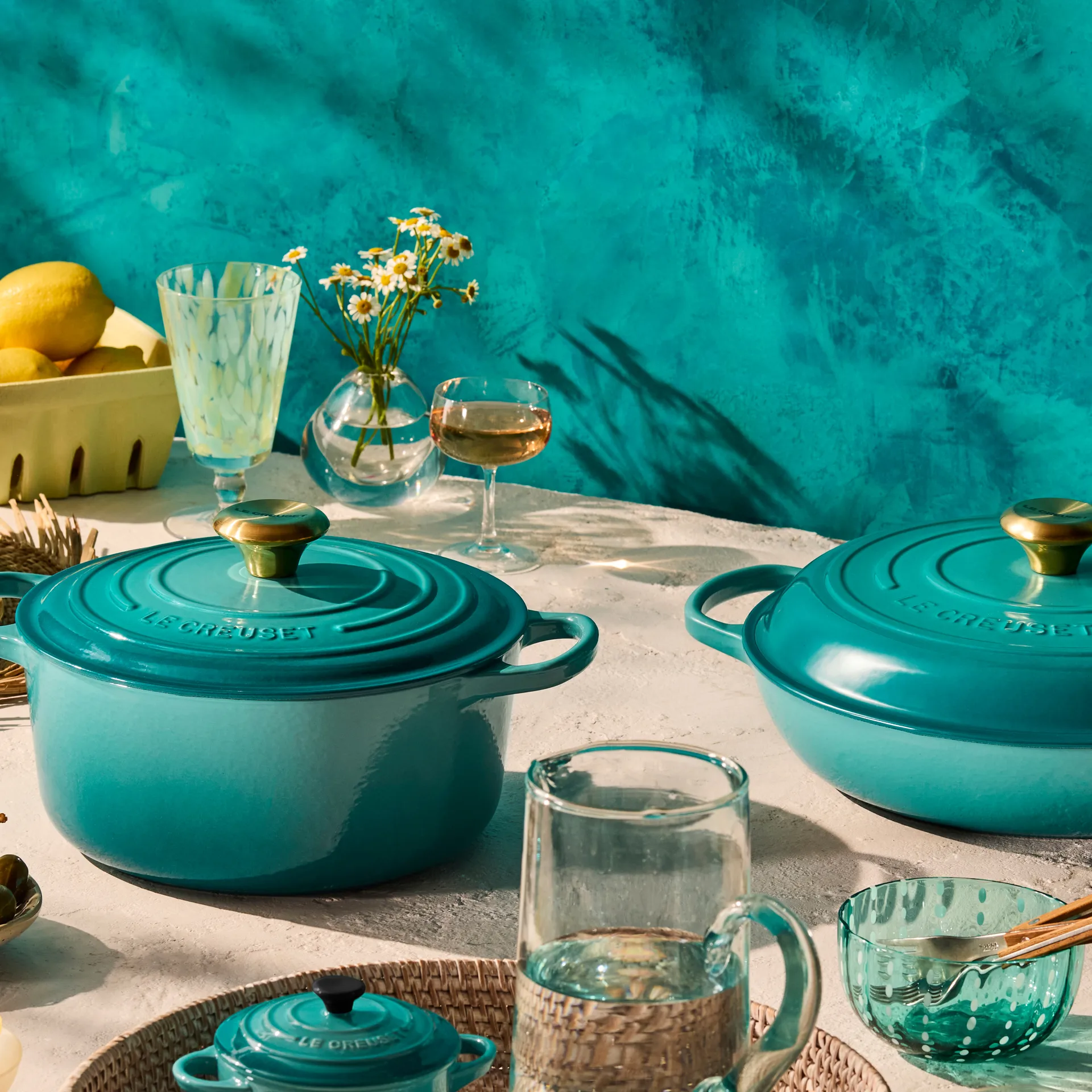 Signature shallow casserole 3.5 l, Bleu Riviera Le Creuset
