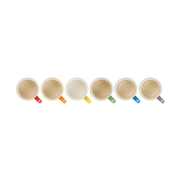 Signature stoneware coffee mug 6-piece - Rainbow - Le Creuset