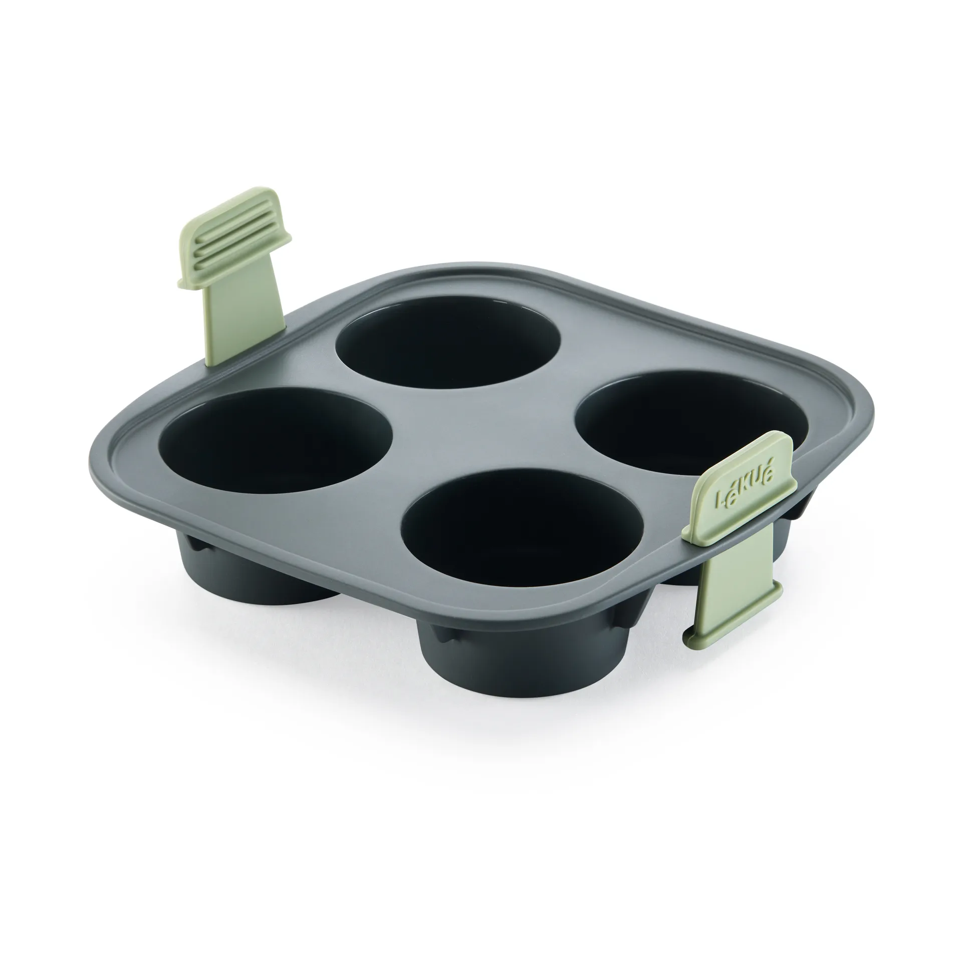 Lékué Air Fryer Muffin Mold 4 pcs, Grey Lékué