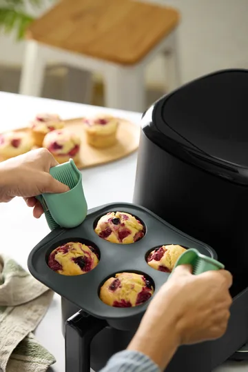 Lékué Air Fryer Muffin Mold 4 pcs - Grey - Lékué