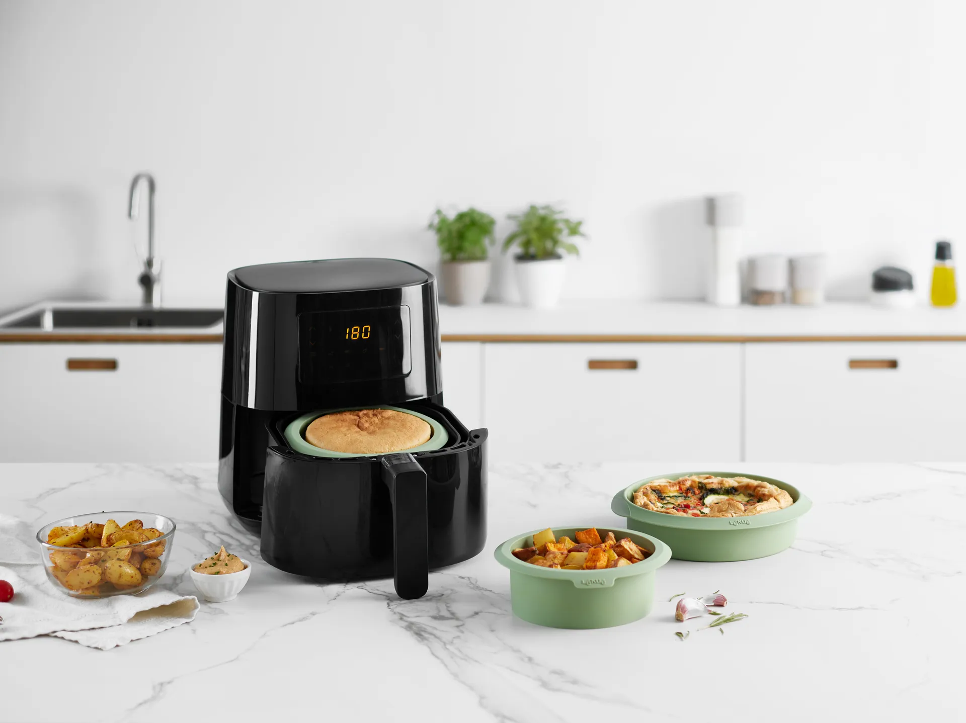 Lékué airfryer mold green, 20 cm Lékué