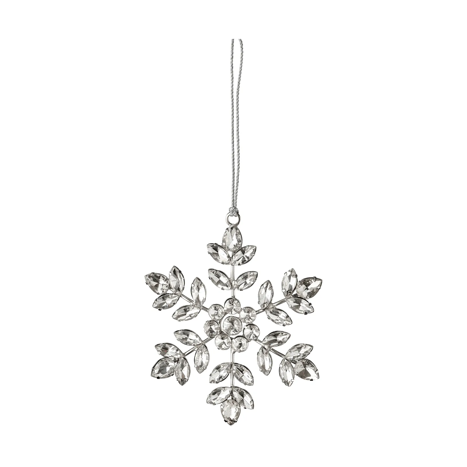 Ada snowflake hanging decoration, Silver-coloured, 10x10 cm Lene Bjerre
