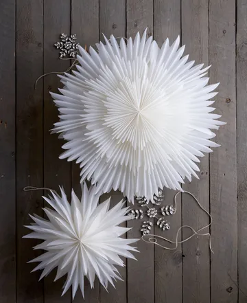 Ada snowflake hanging decoration - Silver-coloured, 18x18 cm - Lene Bjerre