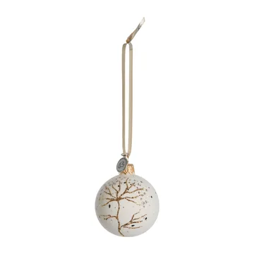 Cadelia bauble branch Ø6 cm - white-light gold - Lene Bjerre