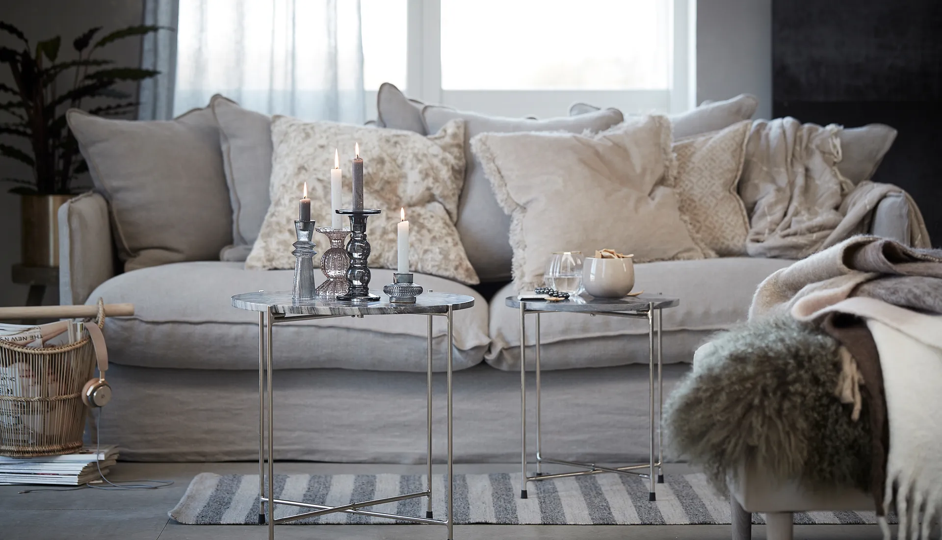 Claudine drinking glass 49 cl, Clear-light gold Lene Bjerre