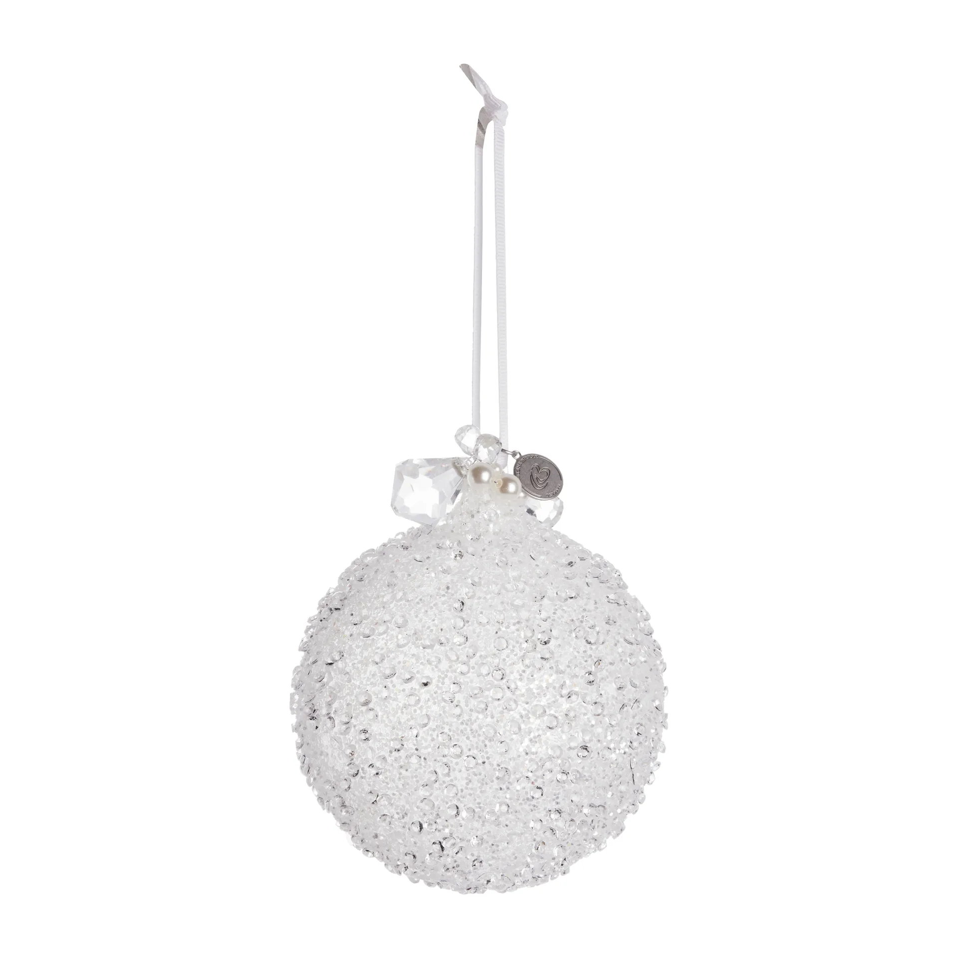 Cristelle bauble Ø13 cm, white Lene Bjerre