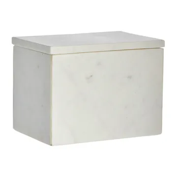 Ellia storage box marble 16.5x11.5 cm - White - Lene Bjerre