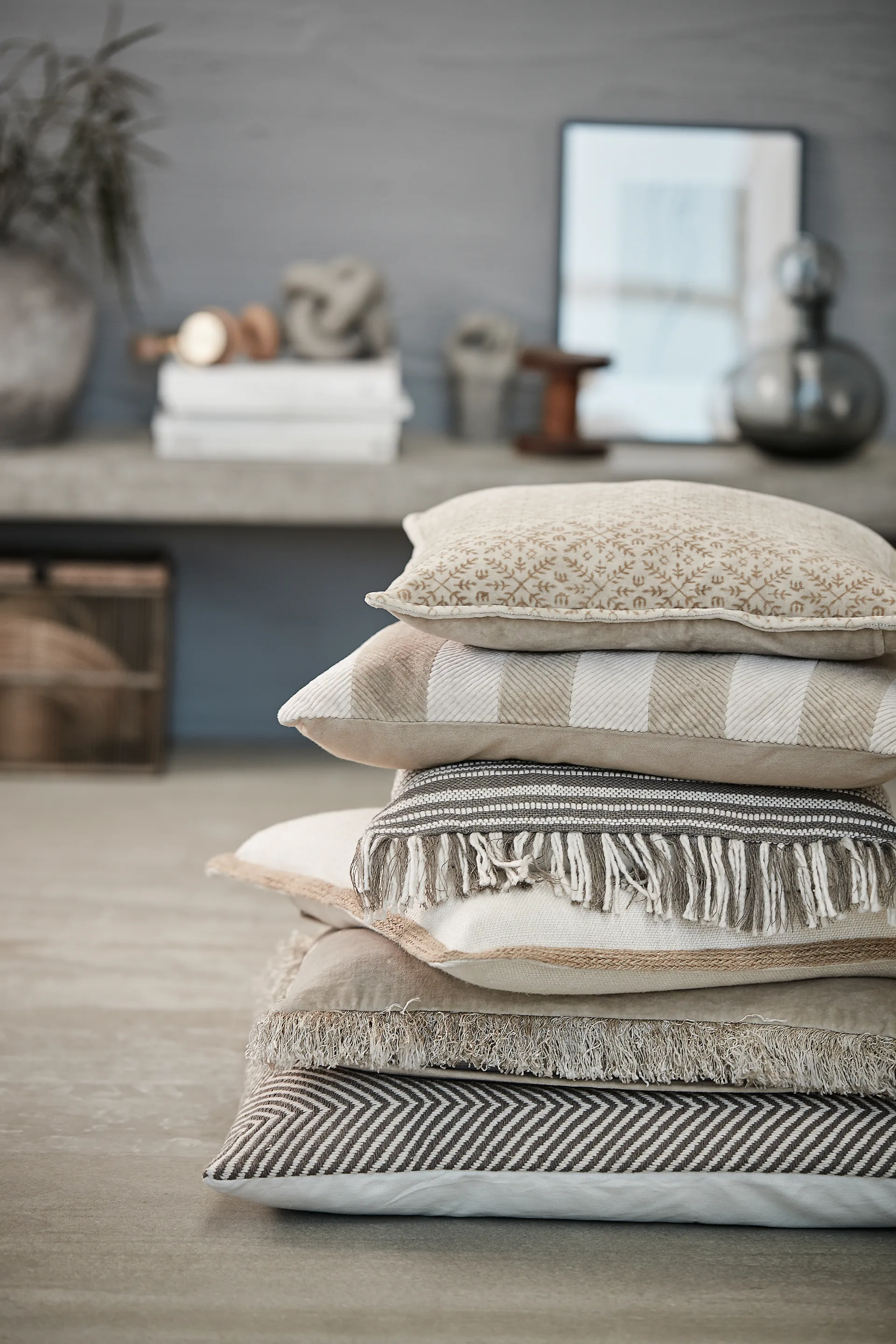 Frida cushion light-beige, 50x50 cm Lene Bjerre