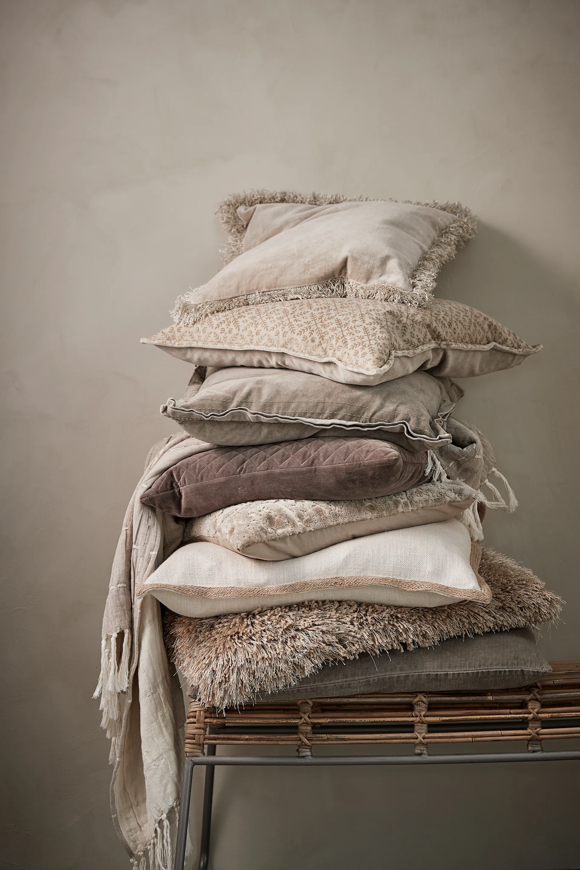 Frida cushion light-beige, 50x50 cm Lene Bjerre