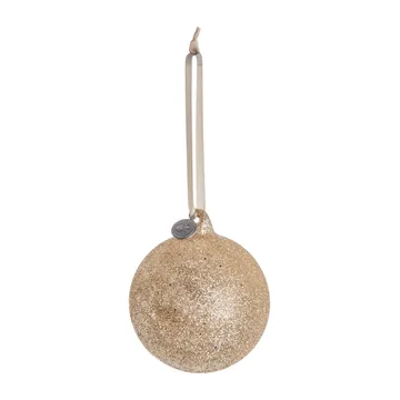 Glitteria bauble Ø10 cm - light gold - Lene Bjerre