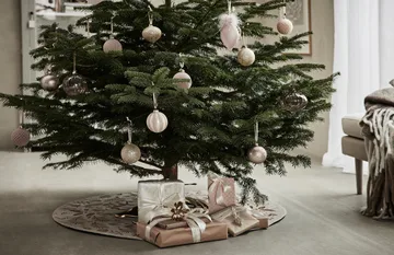 Glitteria bauble Ø10 cm - light gold - Lene Bjerre