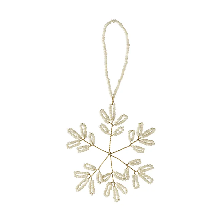 Misolde decorative hanging ornament - White, 9x9 cm - Lene Bjerre