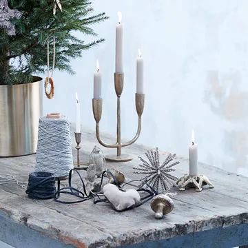 Nordic mushroom ornament - Gold - Lene Bjerre