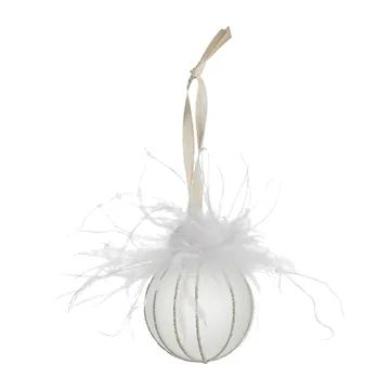 Norilia bauble Ø7 cm - white - Lene Bjerre