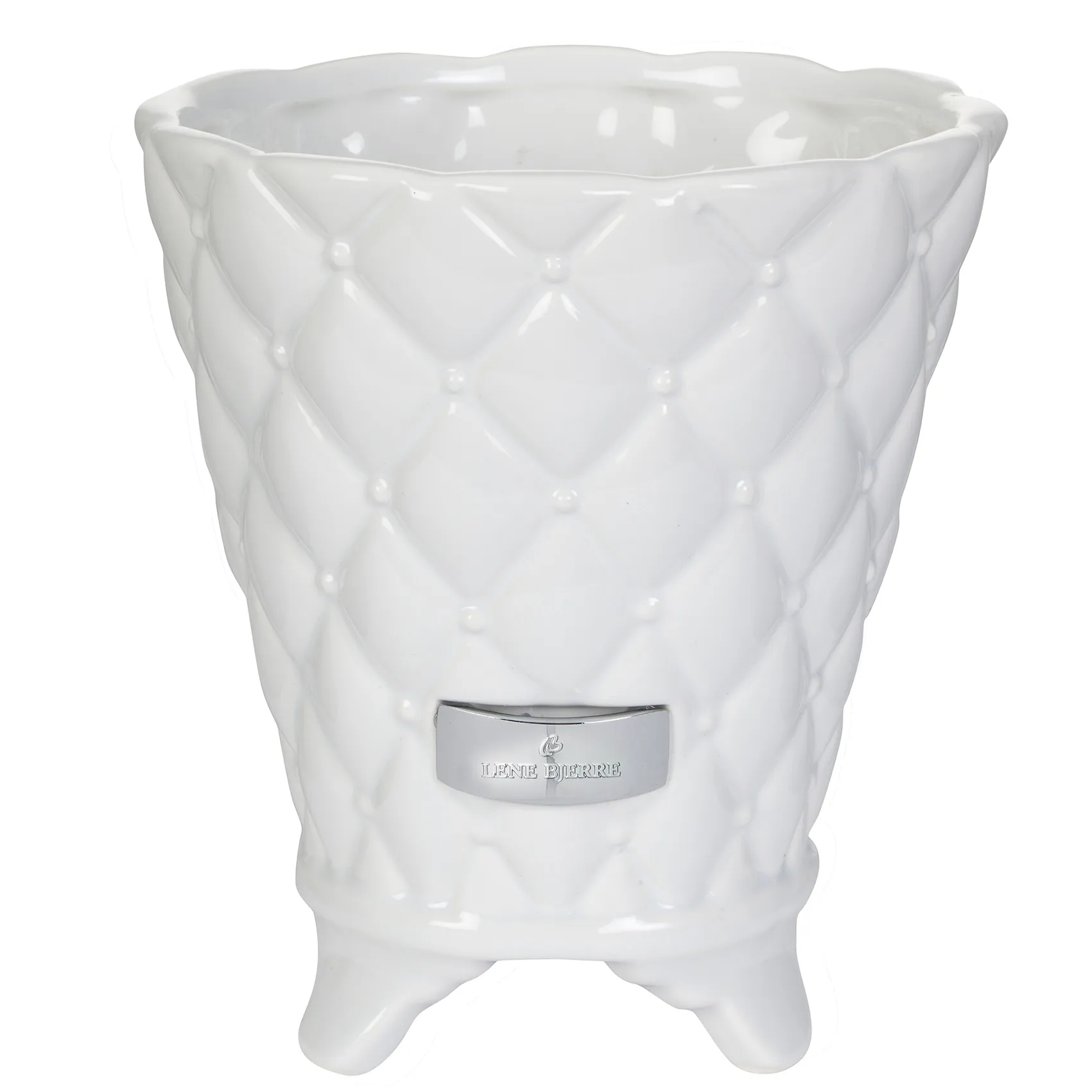 Precious flower pot Ø16 cm, Vit Lene Bjerre