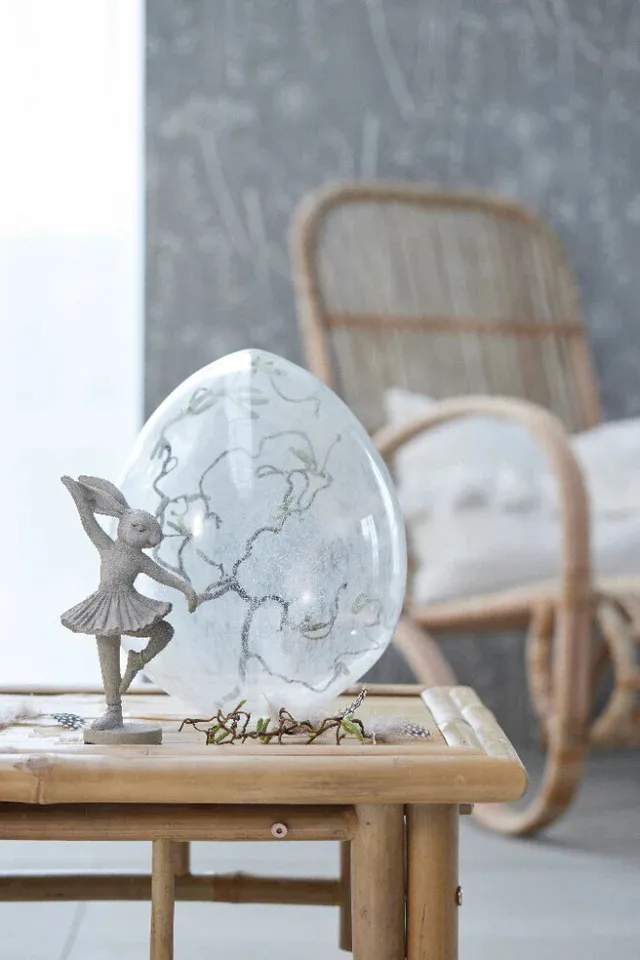 Semina figurin dancing hare 20 cm, Grey Lene Bjerre