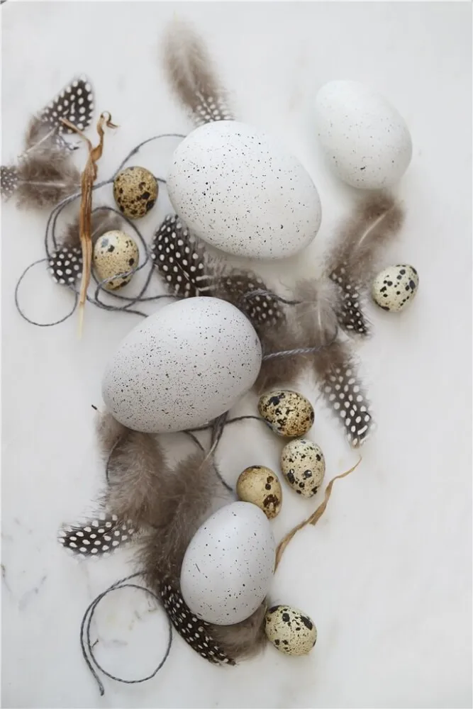 Sevinia decorative egg 4.5 cm, White Lene Bjerre