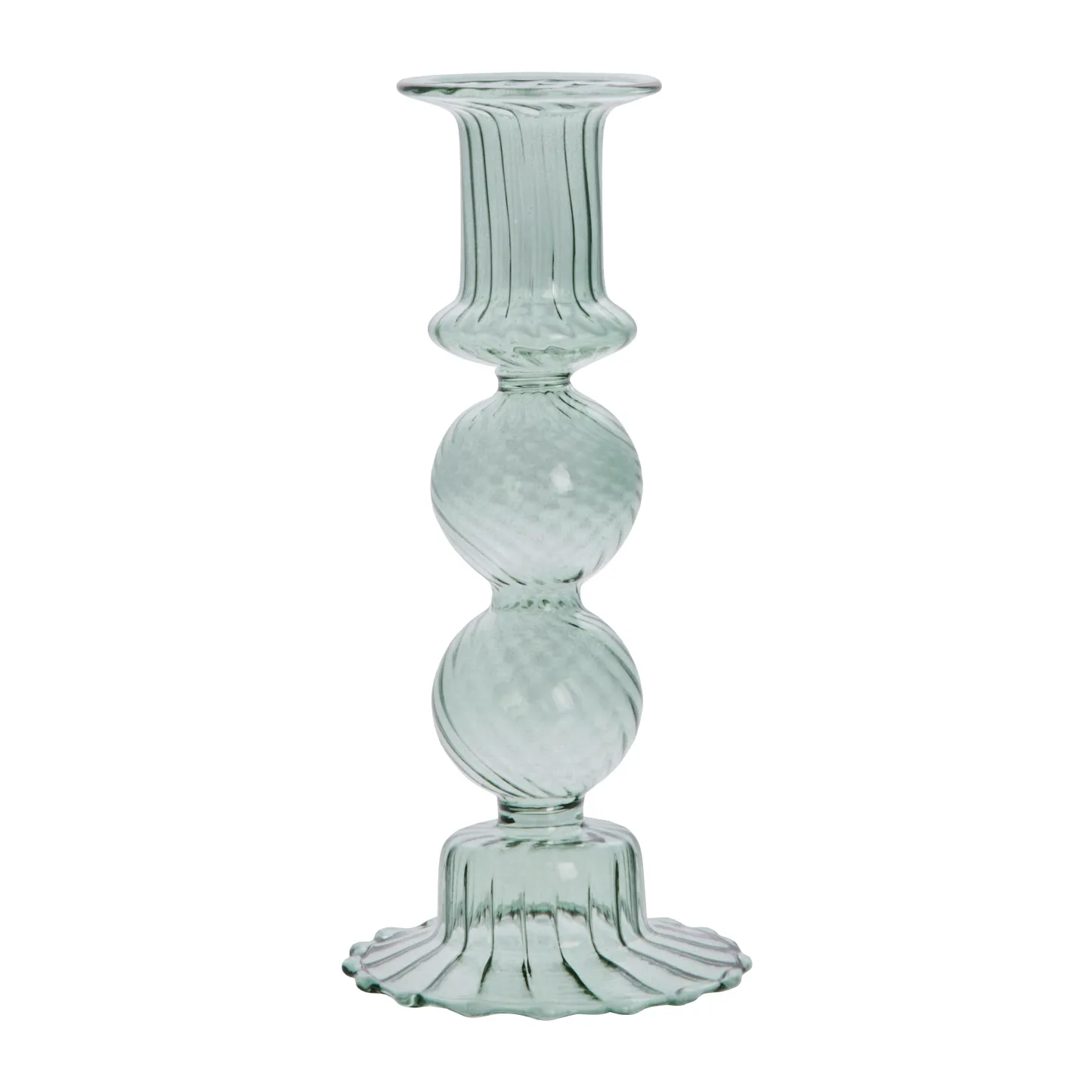 Sivenne candle holder 17 cm, Dark green Lene Bjerre