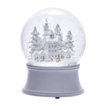 Snovia snow glob winter town 15 cm - White-clear - Lene Bjerre