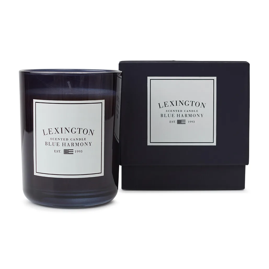 Blue Harmony scented candle 60 hours, Dark blue Lexington