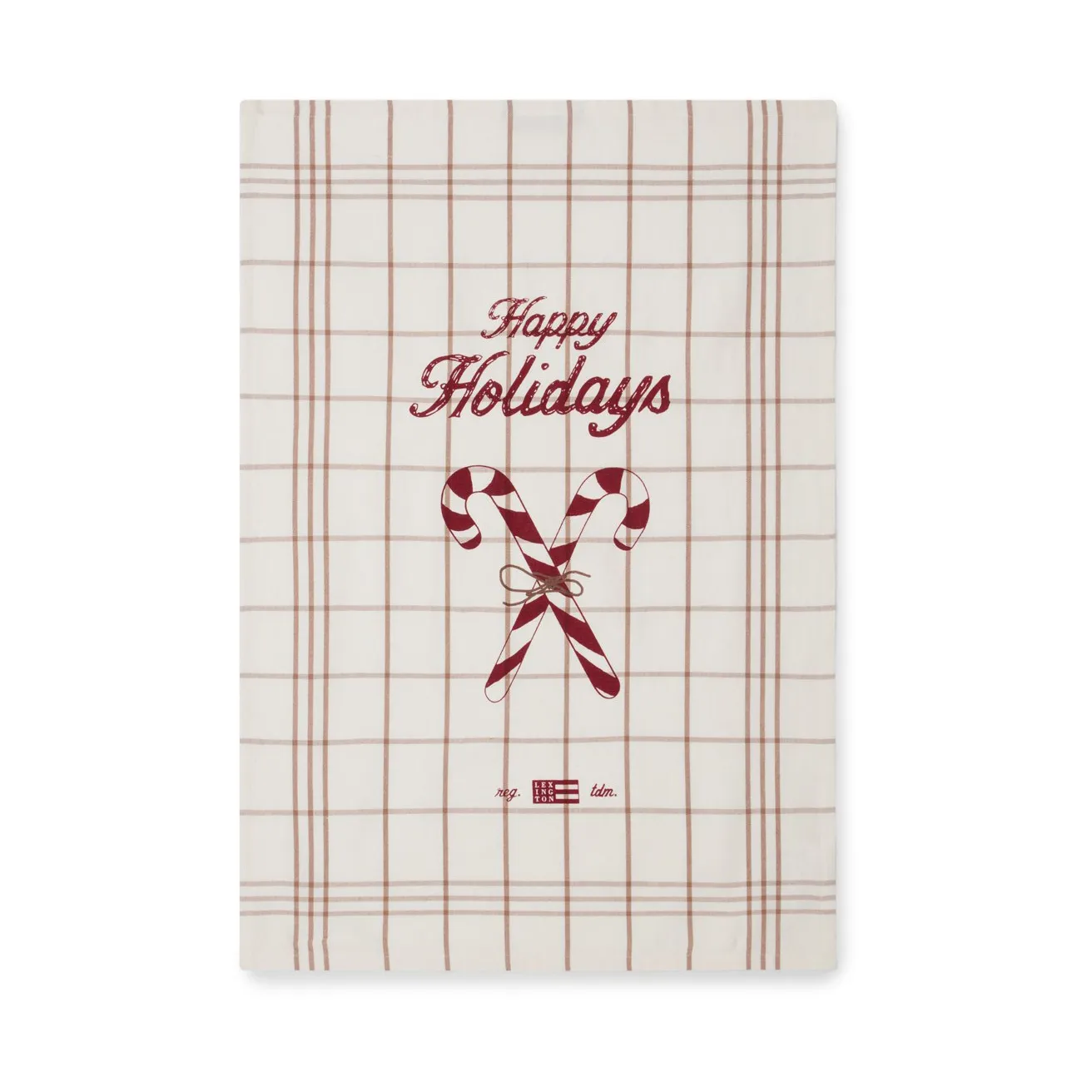 Candy Cane Organic Cotton kitchen towel 50x70 cm, White-beige-grey Lexington