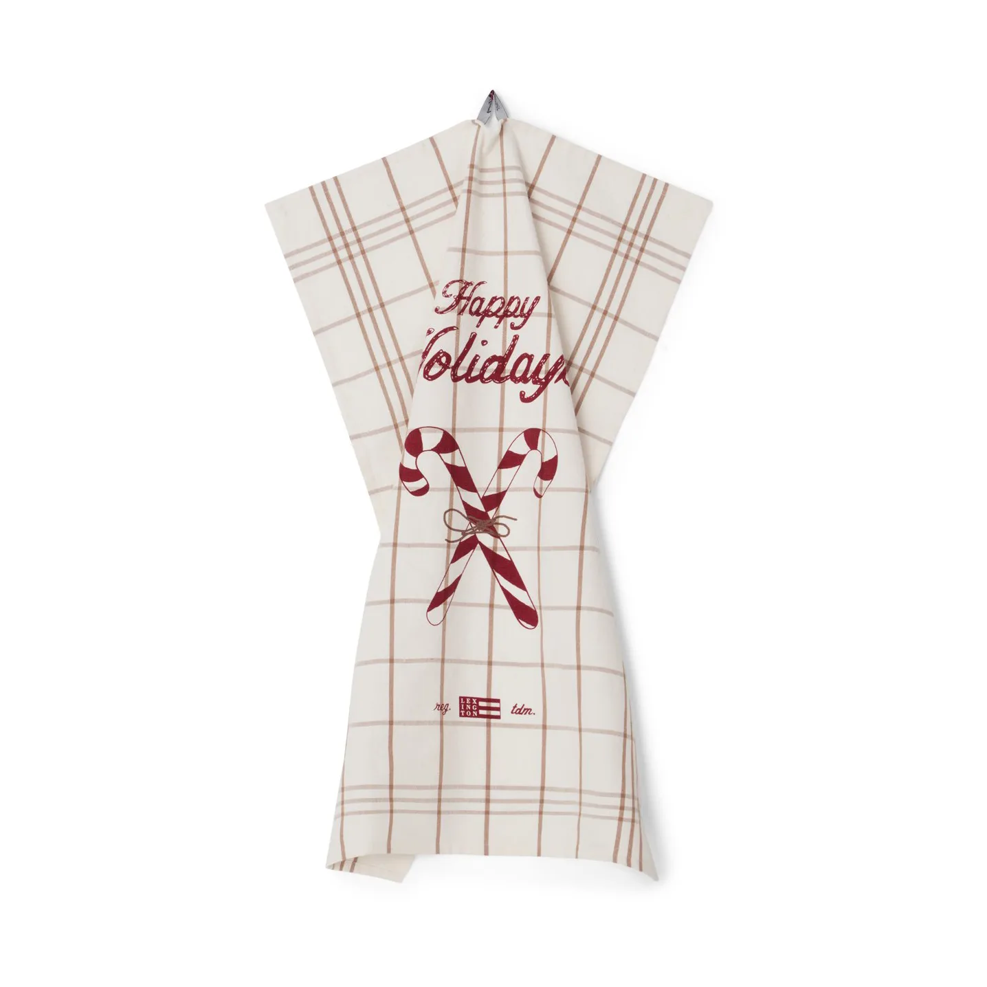 Candy Cane Organic Cotton kitchen towel 50x70 cm, White-beige-grey Lexington