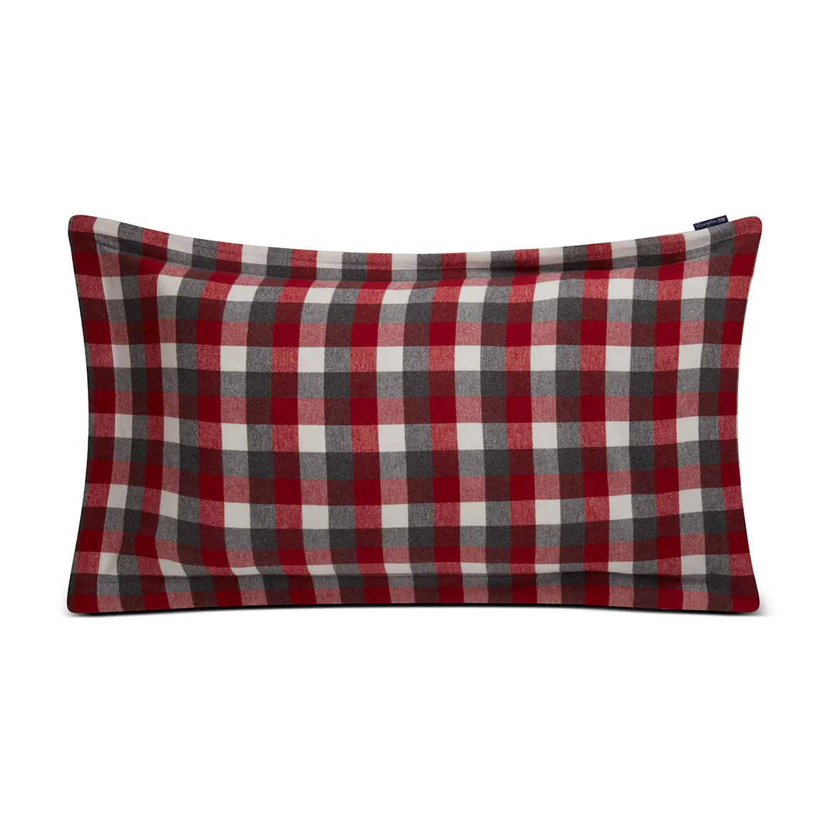 Checked Flannel pillowcase 50x90 cm, Red-dark grey Lexington