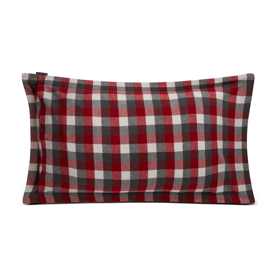 Checked Flannel pillowcase 50x90 cm, Red-dark grey Lexington