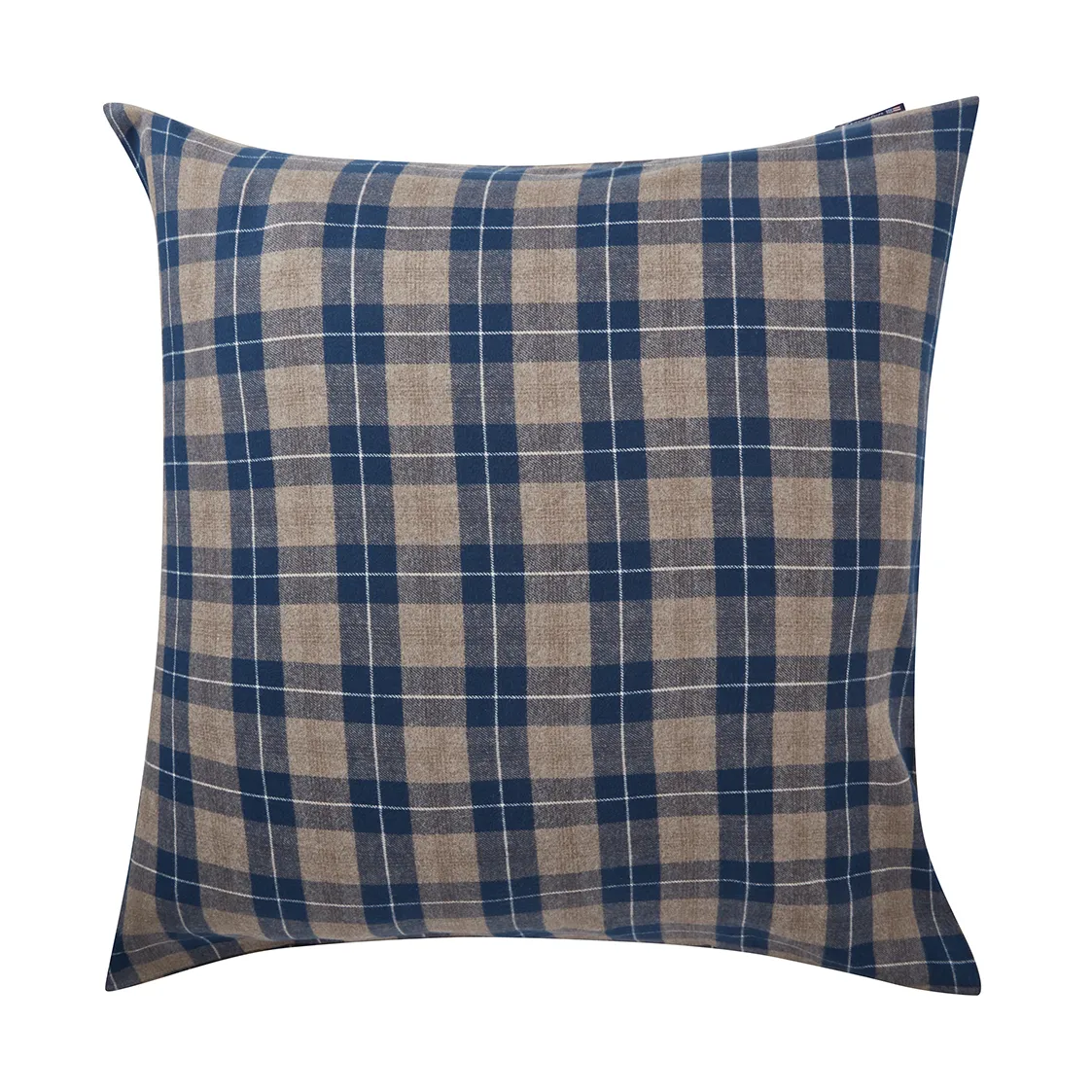 Checked Flannel Pillowcase 65x65 cm, Denim blue-beige Lexington