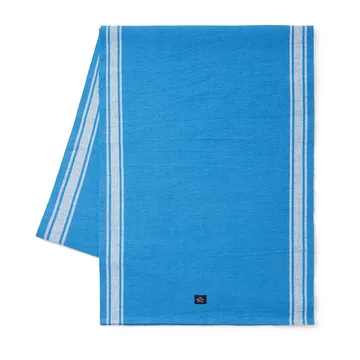 Cotton Jute Runner with Side Stripes 50x250 cm - Blue-white - Lexington