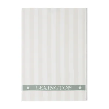 Cotton Terry Logo kitchen towel 50x70 cm - Light beige-white-green - Lexington
