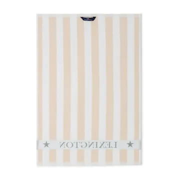 Cotton Terry Logo kitchen towel 50x70 cm - Light beige-white-green - Lexington