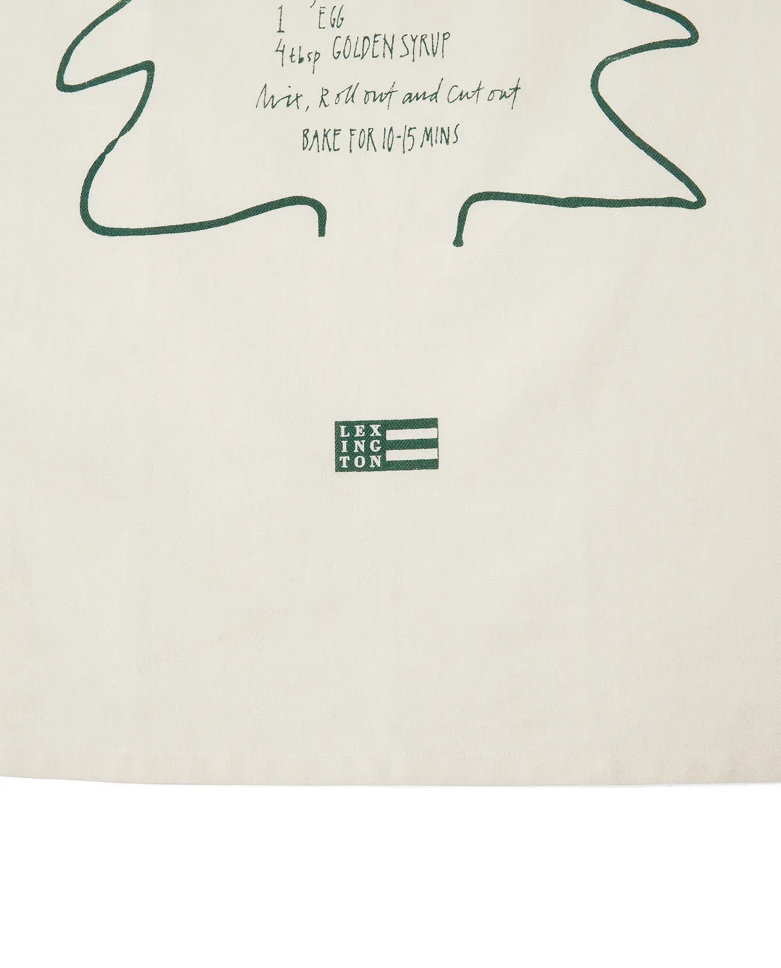 Gingerbread kitchen towel 50x70 cm, White-green Lexington