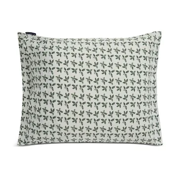 Holly Printed Cotton Sateen pillowcase 50x60 cm - White-green - Lexington