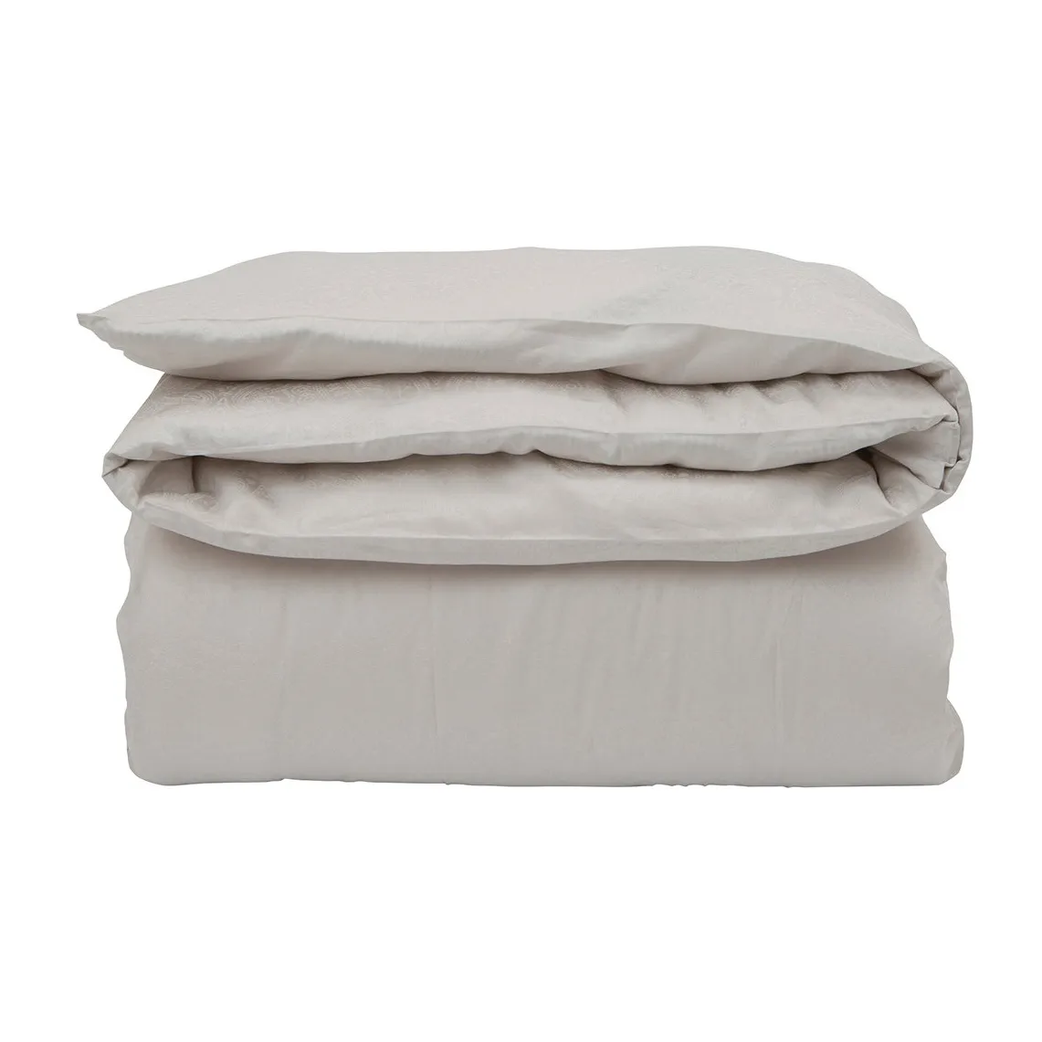 Hotel Sateen Jacquard duvet cover 220x220 cm, Light beige Lexington