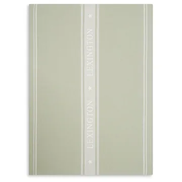 Icons Star kitchen towel 50x70 cm - sage green-white - Lexington