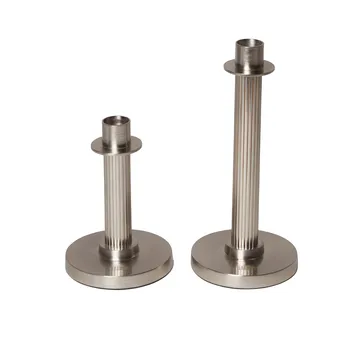 Lexington candle holder striped 20 cm - Brass - Lexington