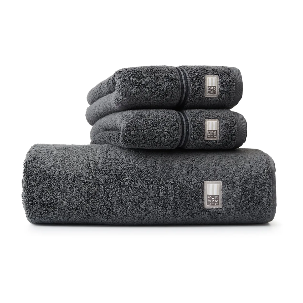 Lexington Hotel towel 50x70 cm, grey-dark grey Lexington