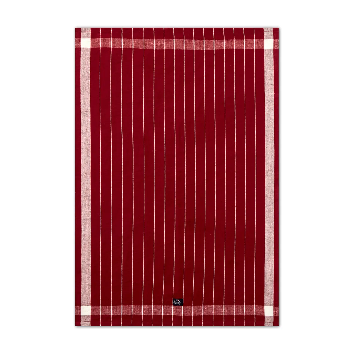 Linen Cotton Striped tea towel 50x70 cm, Red-white Lexington