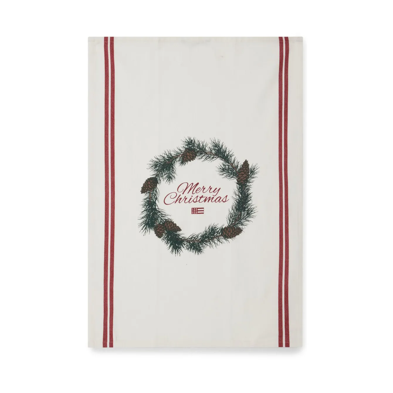Merry Christmas Org Cotton kitchen towel 50x70 cm, White-red-green Lexington