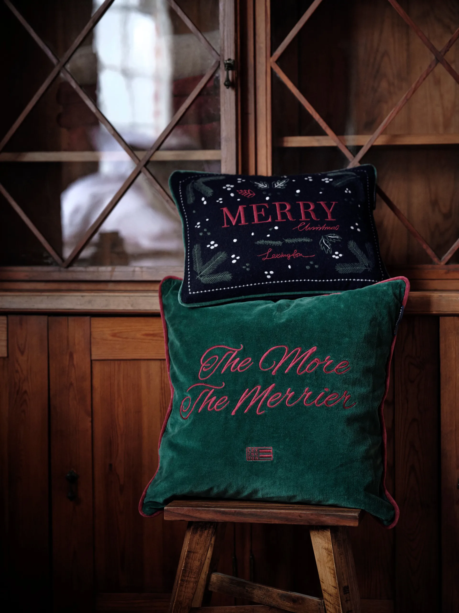 Merry wool mix cushion 30x40 cm, Dark gray Lexington