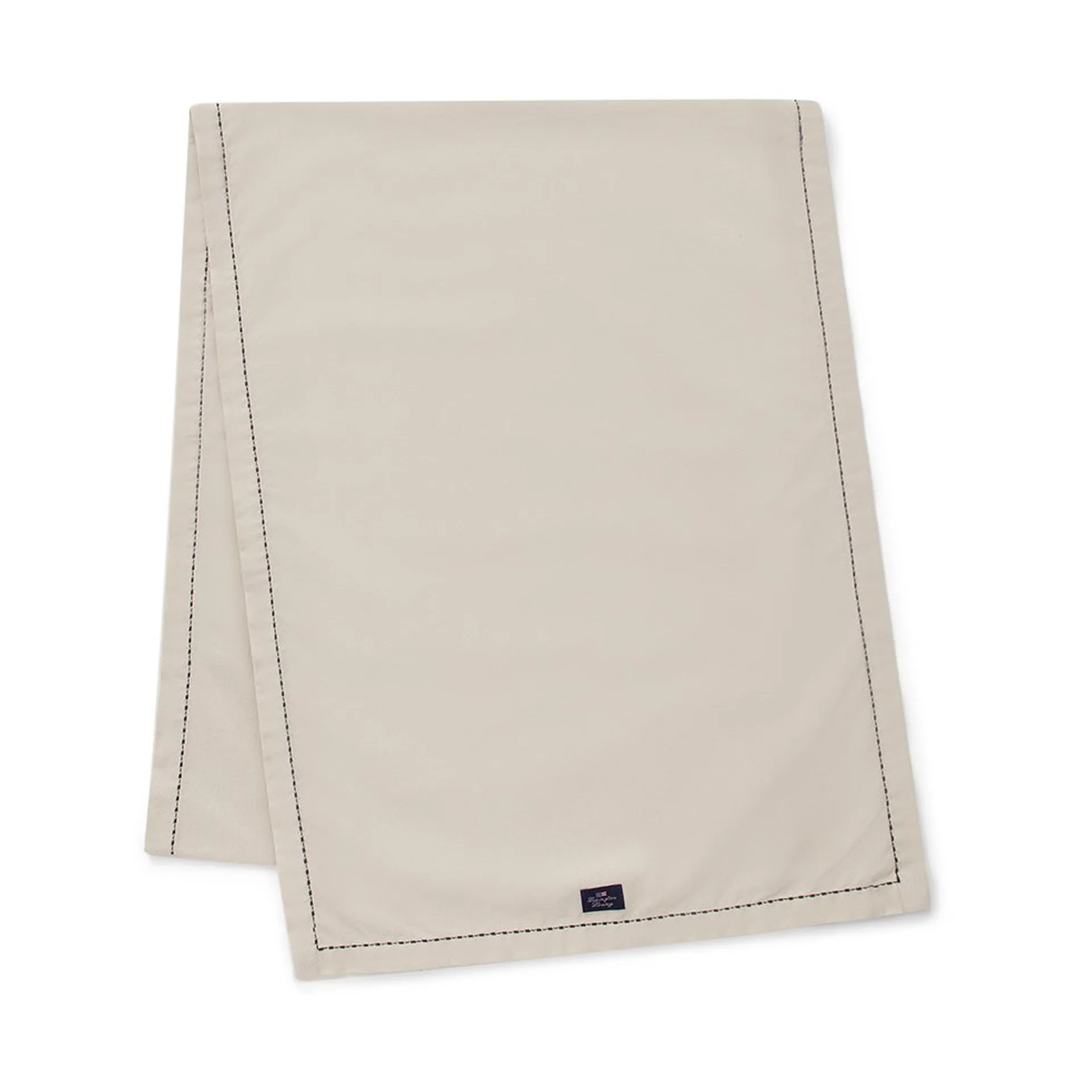 Organic Cotton Oxford table runner stitches 50x250 cm, Beige Lexington