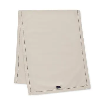 Organic Cotton Oxford table runner stitches 50x250 cm - Beige - Lexington