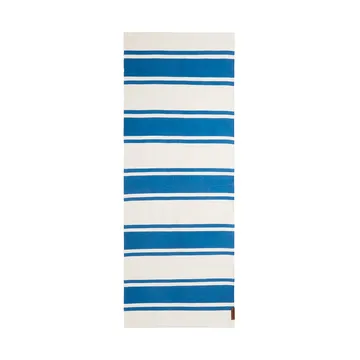 Organic Striped Cotton entrace rug 70x130 cm - Blue-white - Lexington